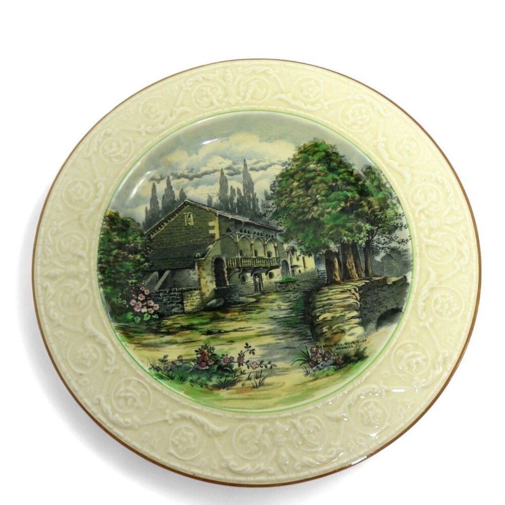 Devon Ware Fieldings British Scenes Decorative Plate 13" Vintage-US Duties Prepa